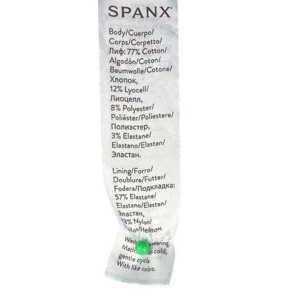 SPANX Skinny Distressed Jeans Pull On Raw Hem Blue - Picture 8 of 8